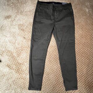 Torrid Womens Bombshell Skinny Premium Stretch High Rise Jeans 16R Olive Denim